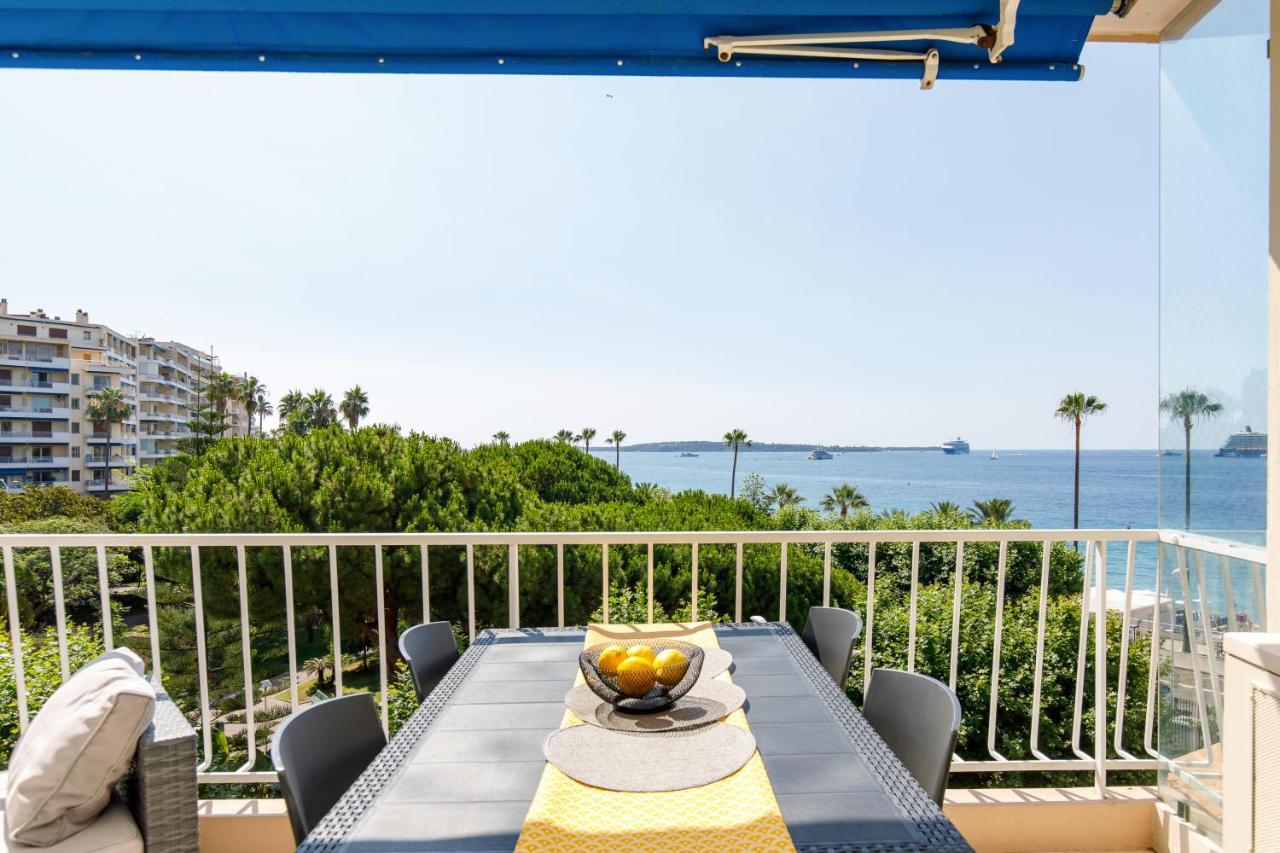 Vue Mer Exceptionnelle Sur Plage Du Midi En 1Re Ligne- 2 Chambres Cannes Eksteriør bilde